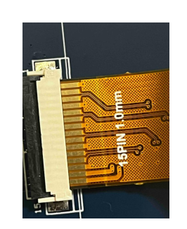 Display ribbon cable connection